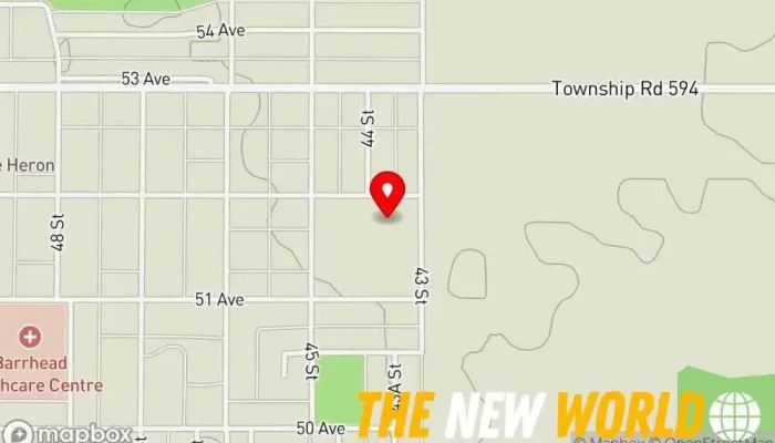 map of Hillcrest Home Foundation Education in Barrhead