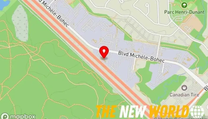 map of Hitachi Systems Security Inc. Corporate office, Computer security service in Blainville