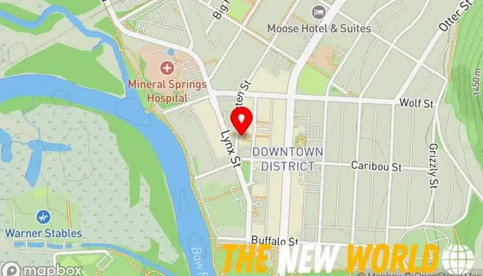 map of Hop On Banff Ltd. Tour operator, Tour agency in Banff