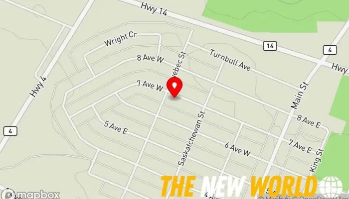 map of Horst Power Equipment Small engine repair service in Biggar
