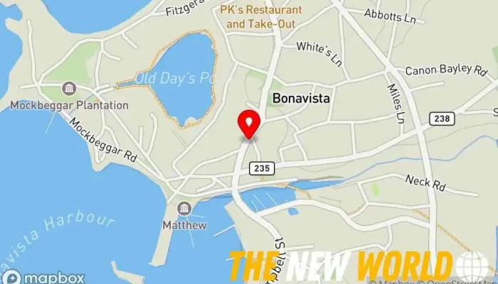 map of Inner City Wrestling & Fearless Fight Wear Entertainer in Bonavista