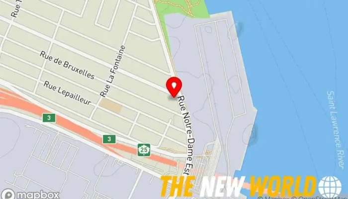 map of ITGS inc Computer support and services in Montreal