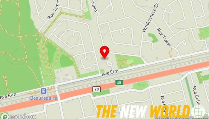 map of Jocelyne Le Blanc - Services Comptables et Gestion Immobilière Accountant in Beaconsfield