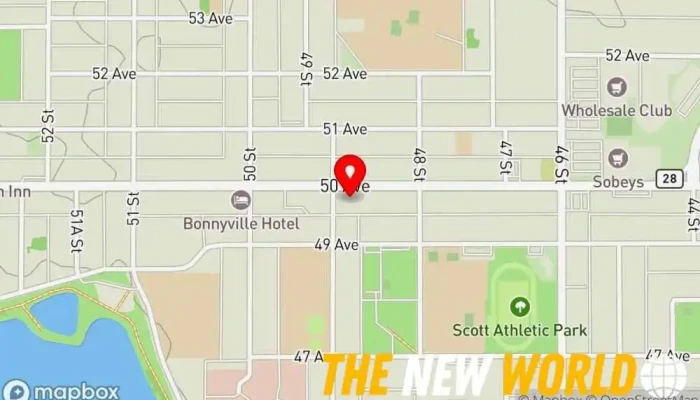 map of Kress Law General practice attorney in Bonnyville