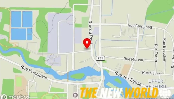 map of Léon-Maurice-Côté Public Library of Bedford Public library in Bedford