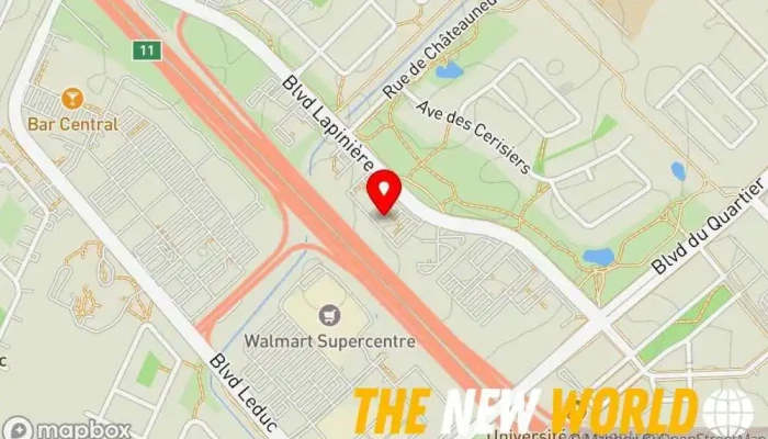 map of Les Solutions One Sky Computer support and services in Brossard