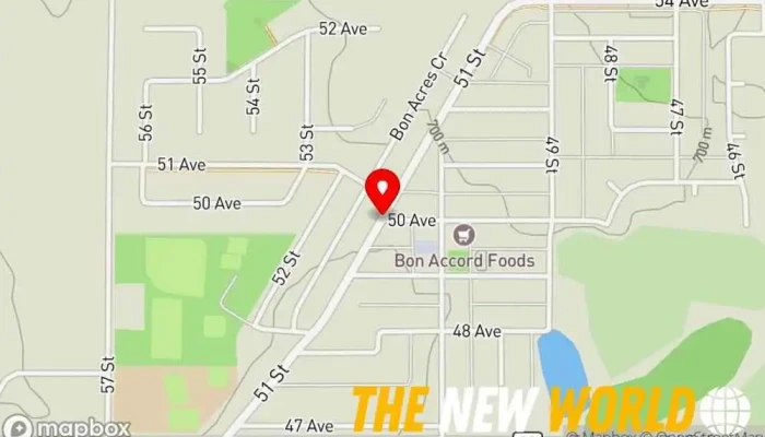 map of Lewis Excavating & Pump Services Ltd Excavating contractor in Bon Accord