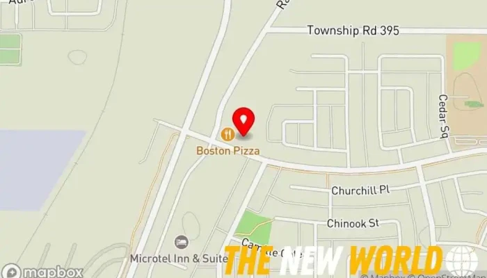 map of Lube City Oil change service, Car battery store in Blackfalds