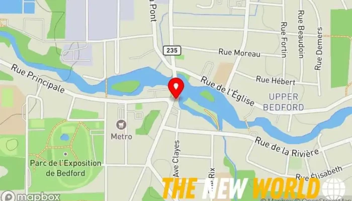 map of Marie-Josée Rioux Courtier immobilier Real estate agent in Bedford