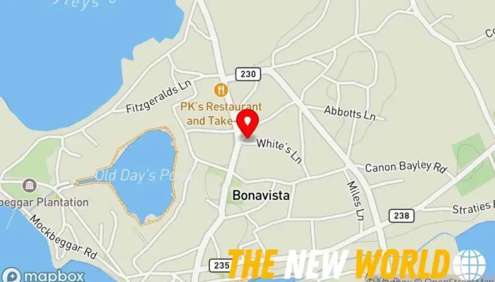 map of Marsh's Snack Bar Snack bar, Pizza restaurant in Bonavista