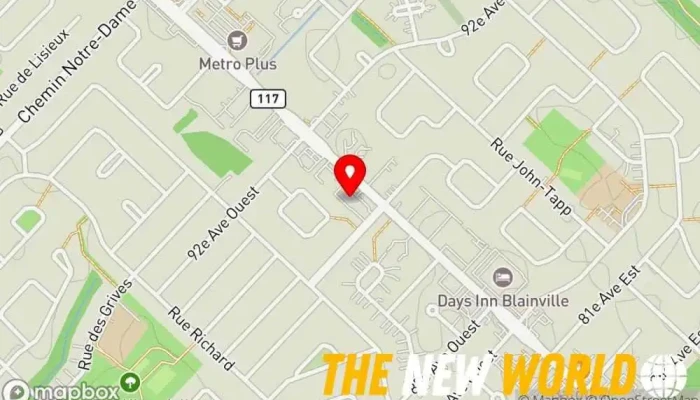 map of Mcbinformatique Computer repair service, Computer support and services in Blainville