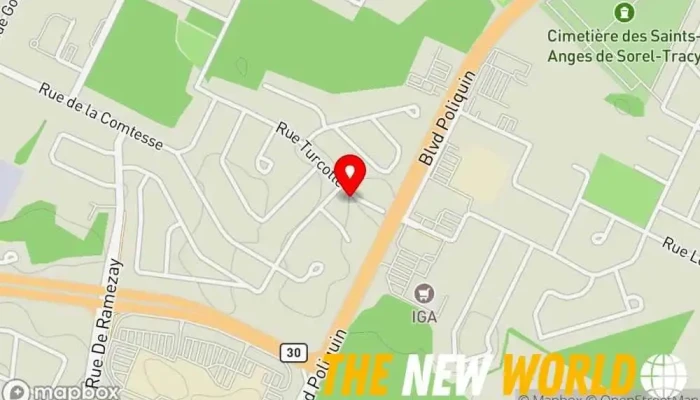 map of MicroAge – Drummond Informatique Ltée Computer support and services in Sorel-Tracy