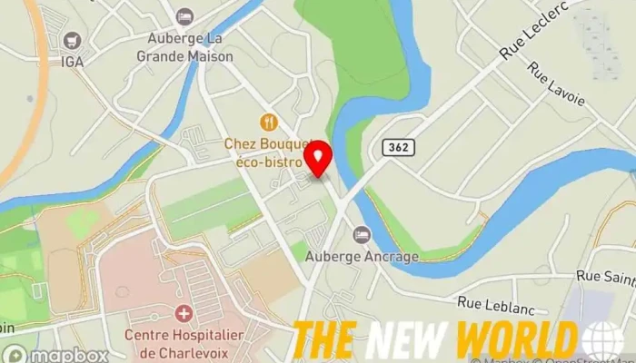 map of National Bank Bank, ATM, Credit counseling service, Financial institution, Investment bank, Investment service, Loan agency, Mortgage broker, Mortgage lender, Savings bank in Baie-Saint-Paul