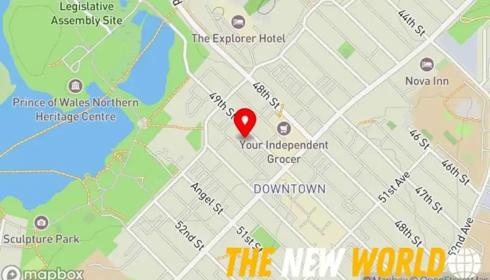 map of Northern Learning Co Computer consultant in Yellowknife