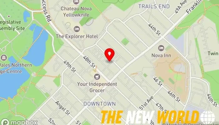 map of Northwest Territories Health and Social Services Authority Social services organization in Yellowknife