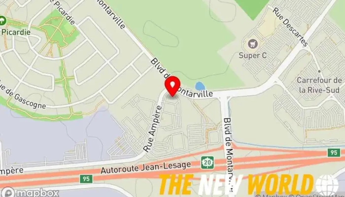 map of Notaires Dufour Dupéré & associés Inc. Notary public in Boucherville