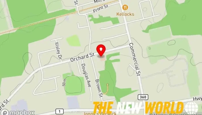 map of Nova Scotia Health Authority Chronic Pain Services Pain control clinic in Berwick