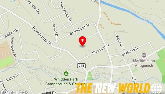 map of Nova Scotia Senior Citizens Senior citizen center in Antigonish
