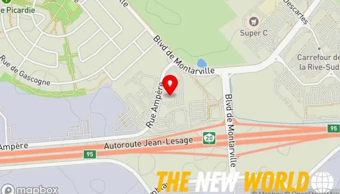 map of Oxilio Inc Software company, Computer support and services, Telecommunications service provider in Boucherville