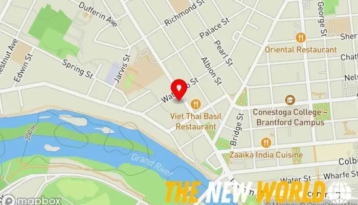 map of Performance Driven Business Solutions Ltd. Tax preparation service in Brantford