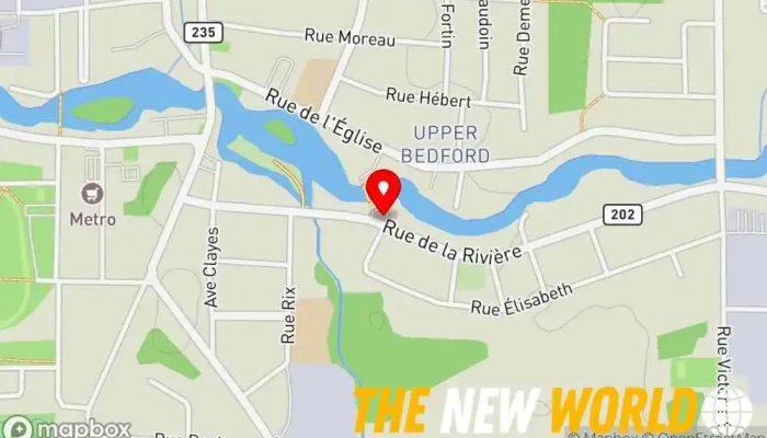 map of Pompeo's Shoppe Thrift store, Used clothing store in Bedford