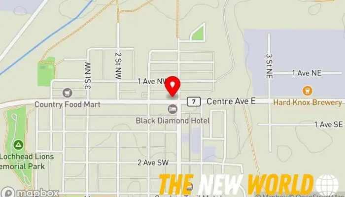 map of Prairie Good Hair Salon Hair salon in Black Diamond