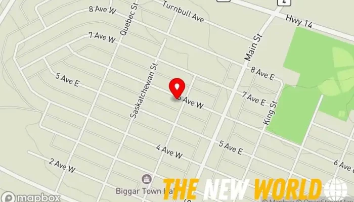 map of Red Apple Administrative Services Accounting firm, Bookkeeping service in Biggar