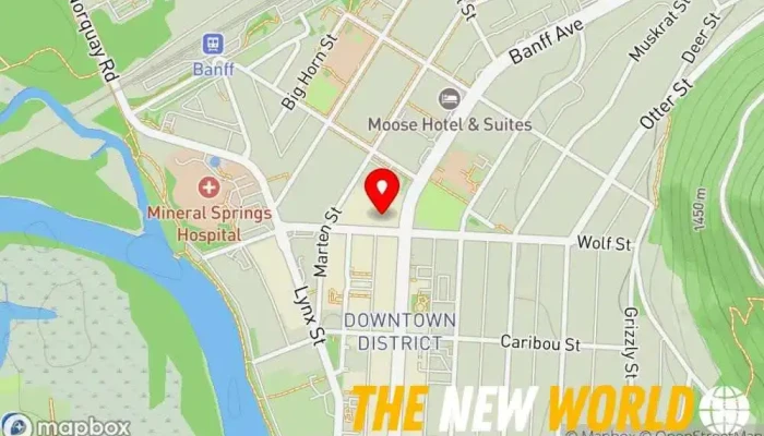 map of Rogers Cell phone store, Electronic parts supplier, Internet service provider, Satellite communication service, Telecommunications service provider, Telephone company in Banff