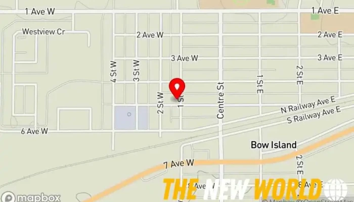 map of Servus Credit Union - Bow Island Credit union, Financial institution, Mortgage lender in Bow Island