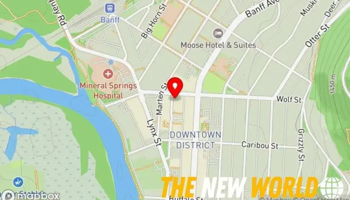 map of Shift Consulting Inc. Public relations firm, Corporate office in Banff