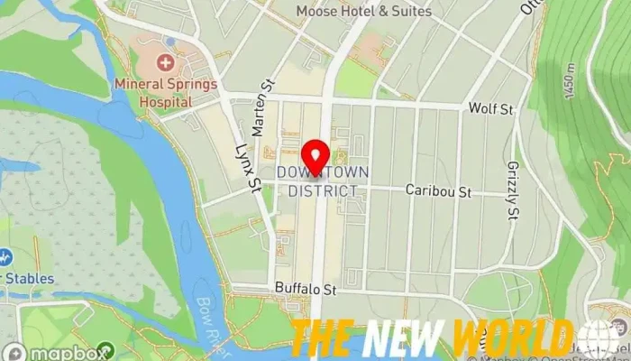 map of Signature Banff Tours Sightseeing tour agency, Tour operator in Banff