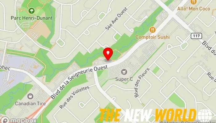 map of Simard Caroline Notaire Notary public in Blainville