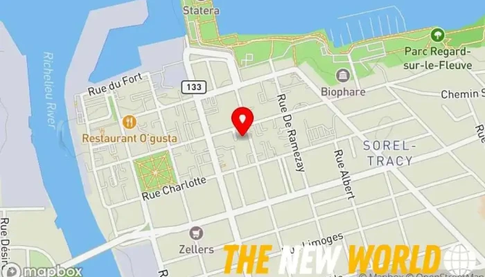 map of Stephane Beaudoin Lawyer in Sorel-Tracy