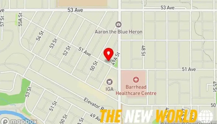 map of Sun Life Financial Insurance agency in Barrhead