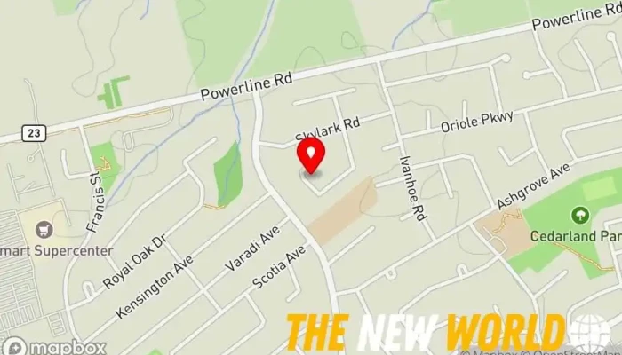 map of TaxAid Inc. Tax preparation service in Brantford