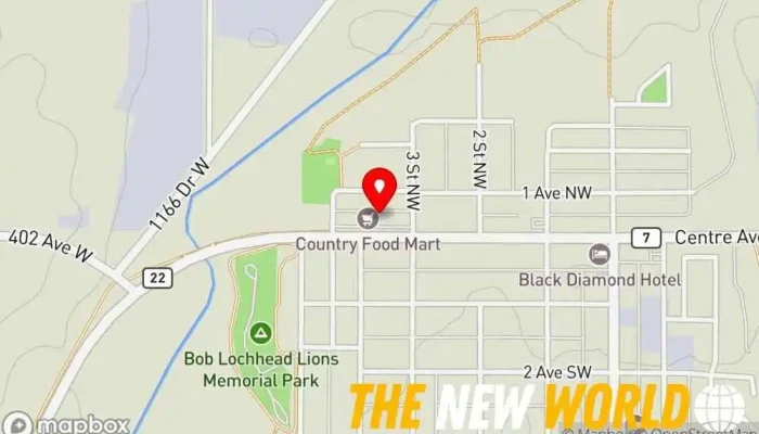 map of The Barber Bus Company Barber shop, Hairdresser in Black diamond