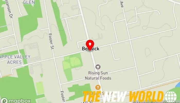 map of The Rusted Kaleidoscope Gifts, Decor & Makery Gift shop, Takeout restaurant in Berwick
