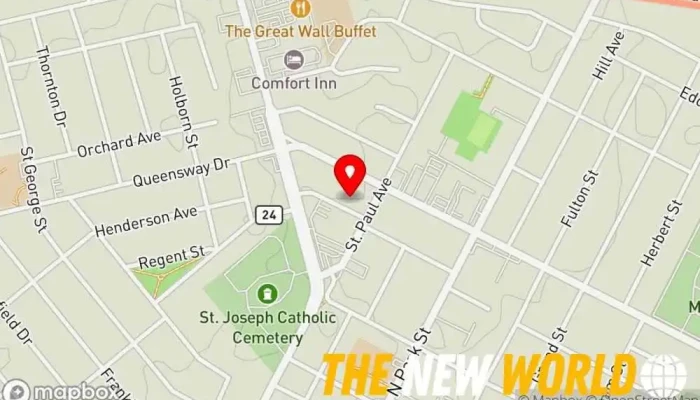 map of Thompson Computers Computer repair service in Brantford