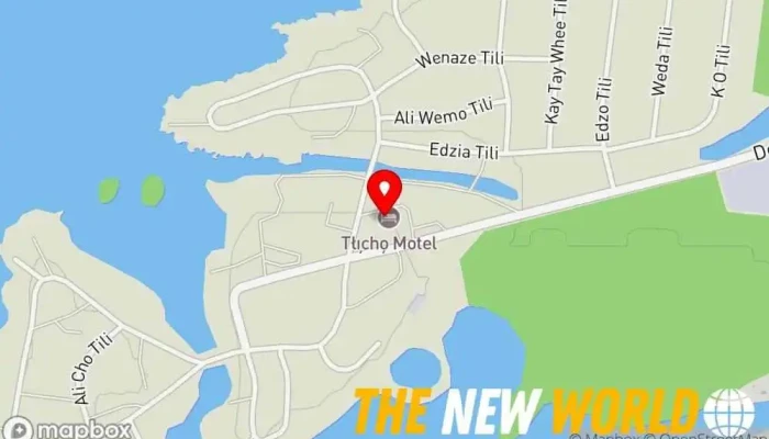 map of Tłı̨chǫ Motel Hotel in Behchokǫ̀