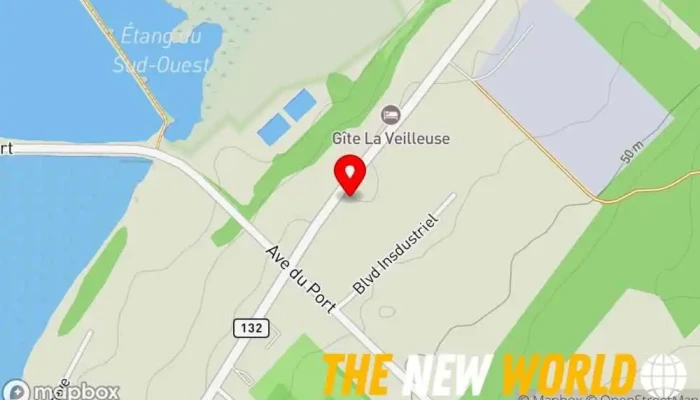map of Toitures Estbec Inc Roofing contractor in Cacouna