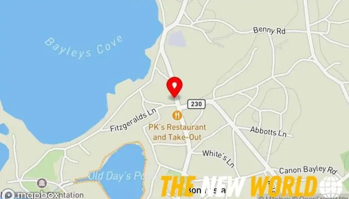 map of Town of Bonavista City or town hall, Local government office, Municipal Department of Tourism in Bonavista