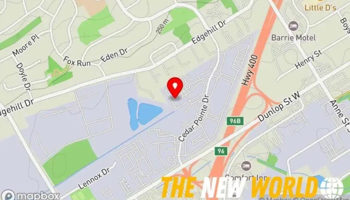 map of Tradewinds Group Inc. Business management consultant, Business development service in Barrie