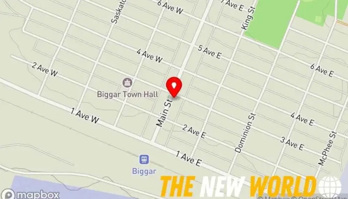 map of TWH Financial Financial advisor, Investment service, Life insurance agency in Biggar