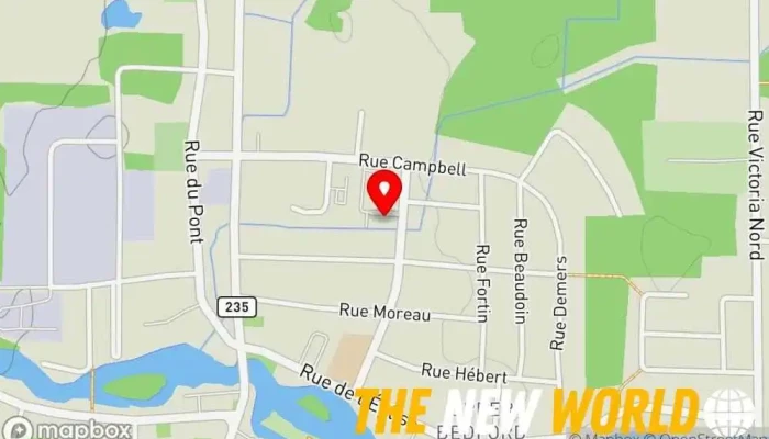 map of Villa Des Rivieres Retirement home in Bedford