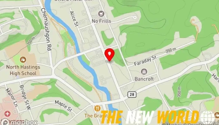 map of Vintage on Hastings Thrift store, Gift shop in Bancroft