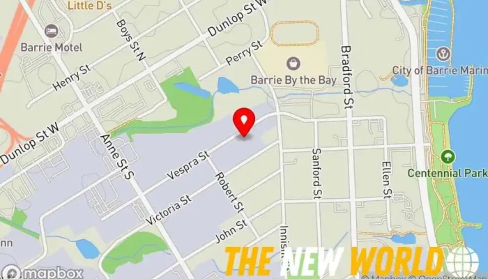 map of Wallwin Business Applications Computer support and services, Computer consultant, Computer repair service, Computer service, Software company, Website designer in Barrie
